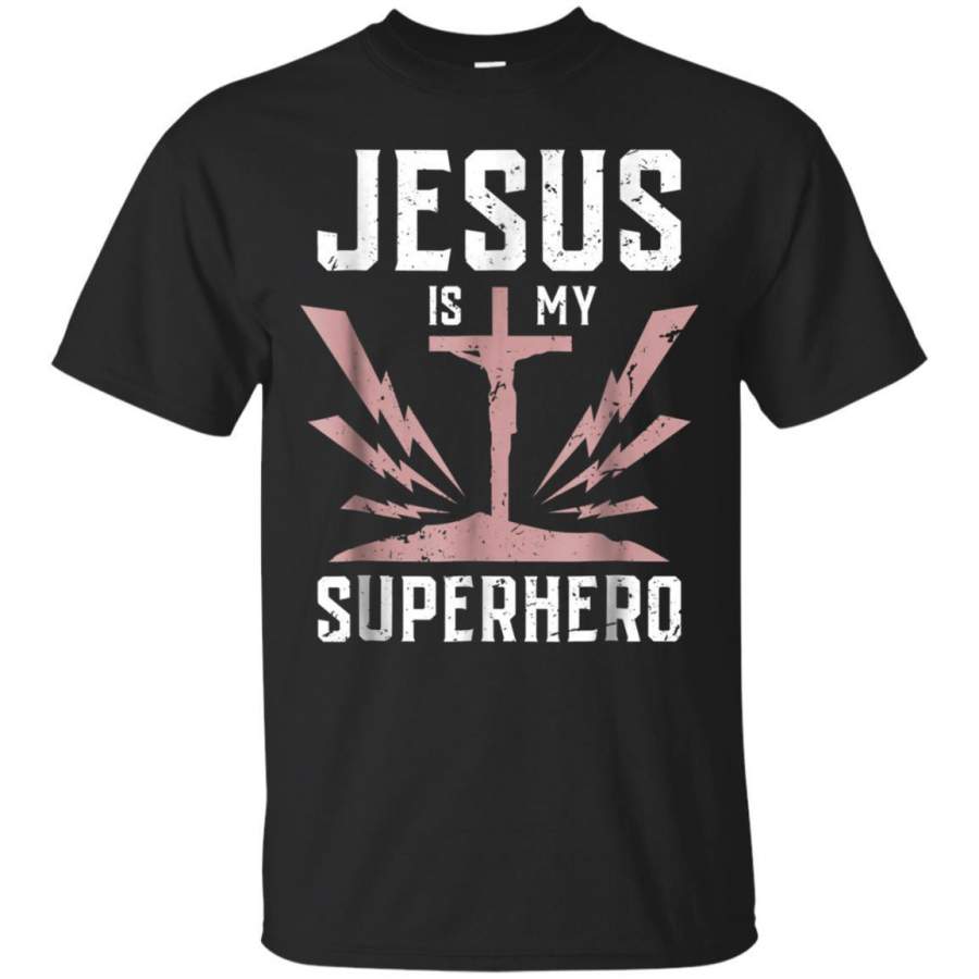 AGR Jesus Is My Superhero Funny Jesus Tshirt Jaq T-shirt