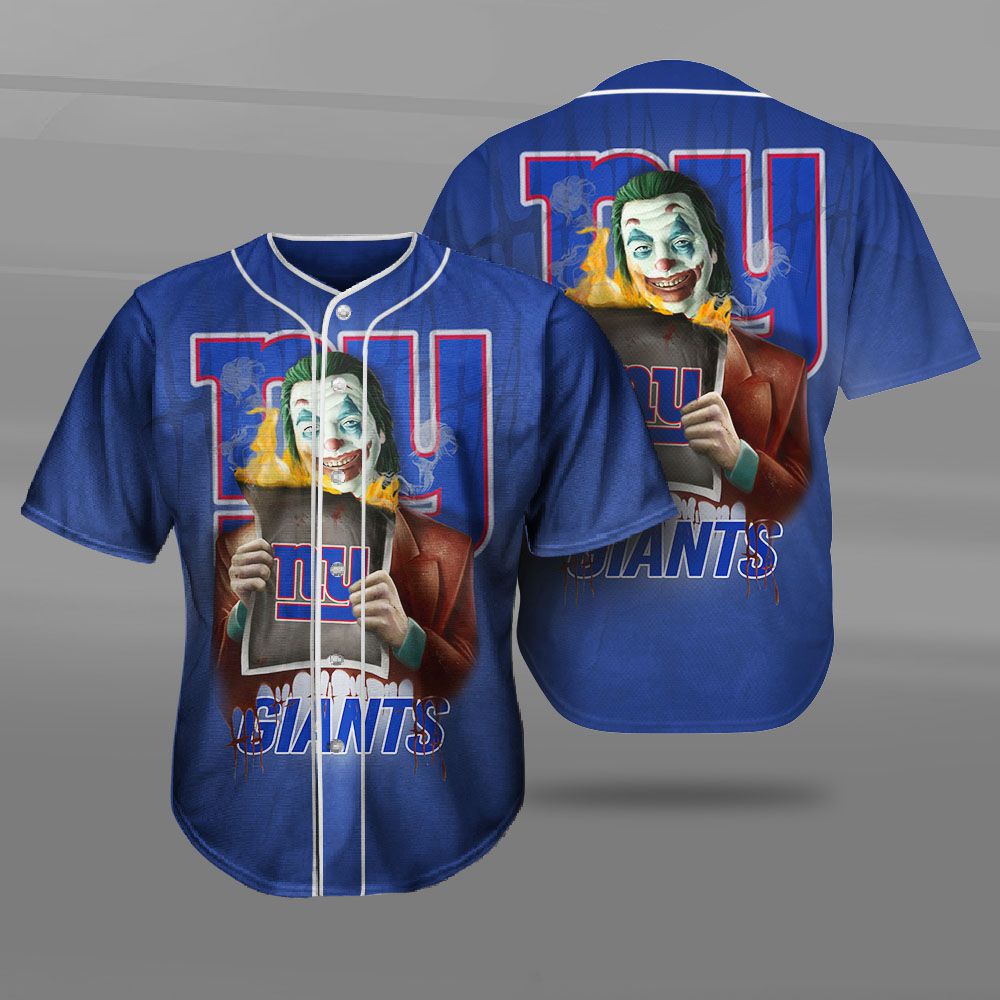 New York Giants Baseball Jersey Shirt Joker Graphic