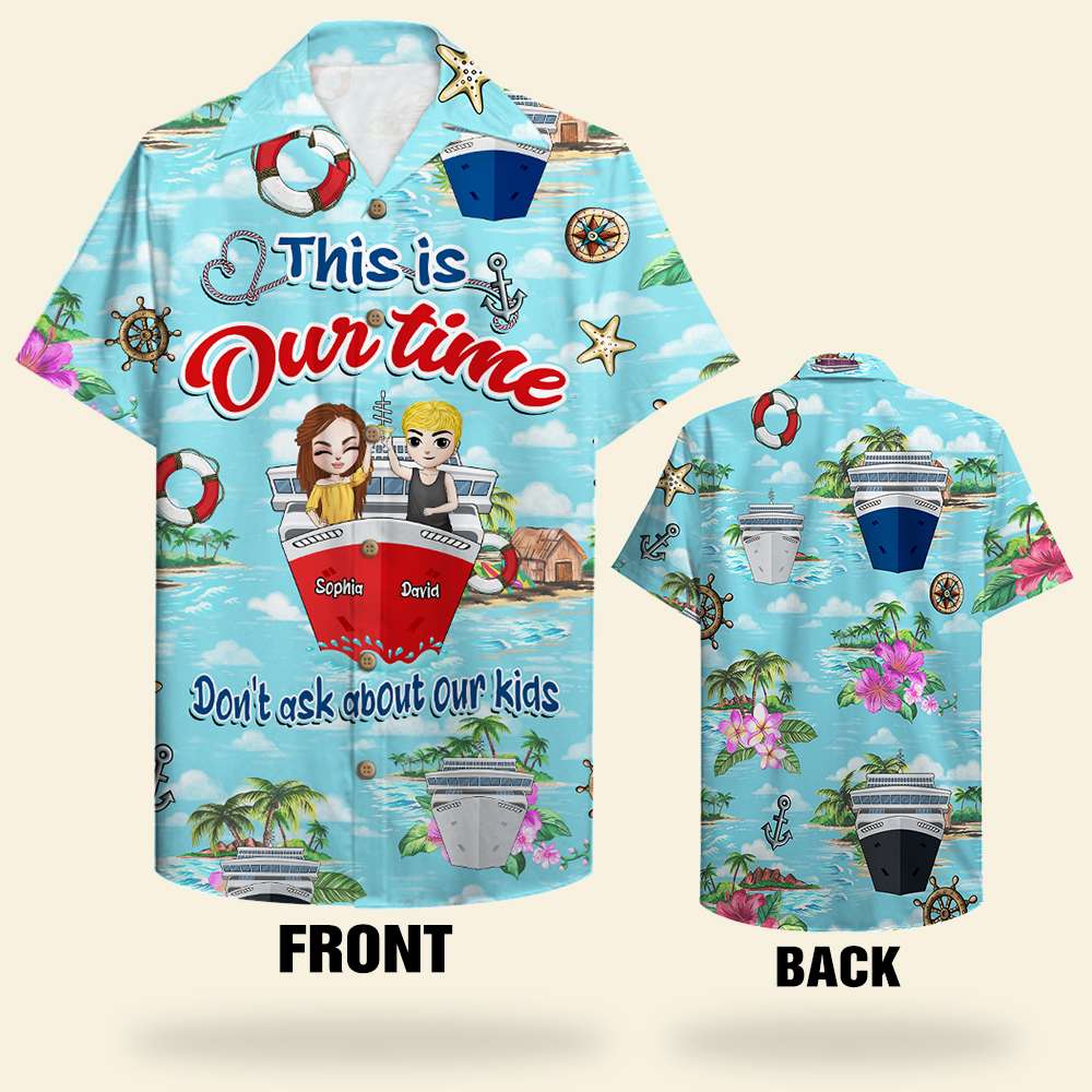 Personalized Cruising Couple Hawaii Shirt Ask About Our Kids Beach Pattern Ha31624