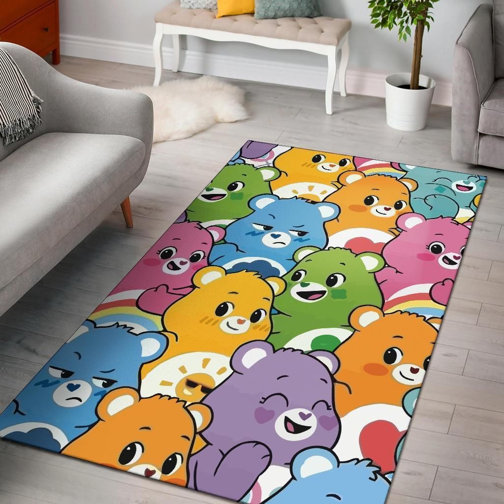 Care Bears Collage Area Rug Bedroom Rug Home Decor Christmas Gift Us Decor