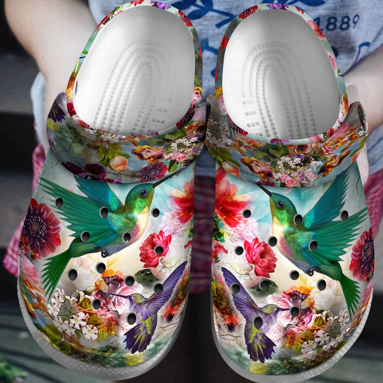 Hummingbird Personalized Clog, Custom Name, Text, Color, Number Fashion Style For Women, Men, Kid, Print 3D Beautiful Hummingbirds