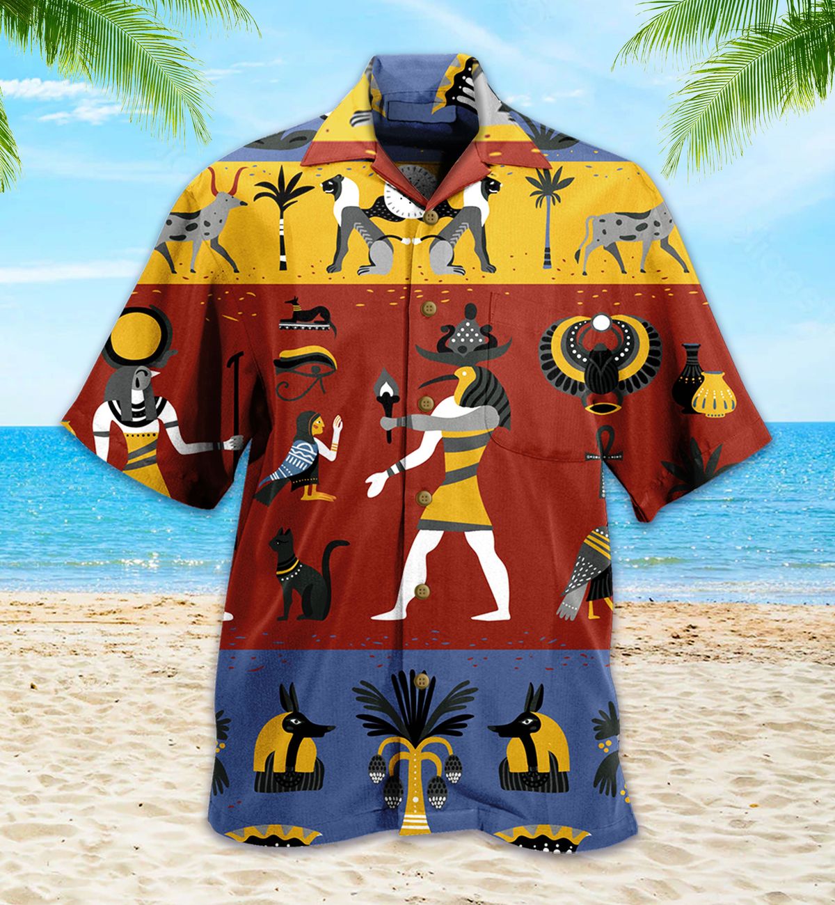 Ancient Egypt Colorful Hawaii Shirt Ha110224