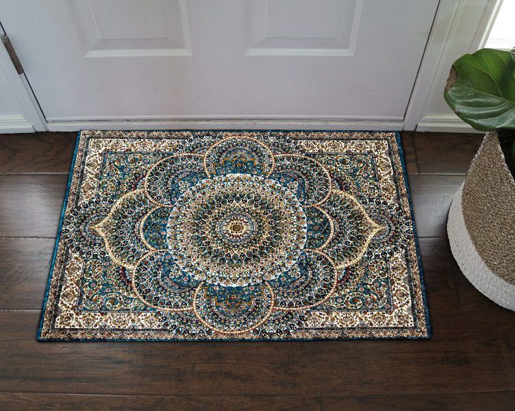 Mandala Persian Blue Floral DD19100053D Doormat