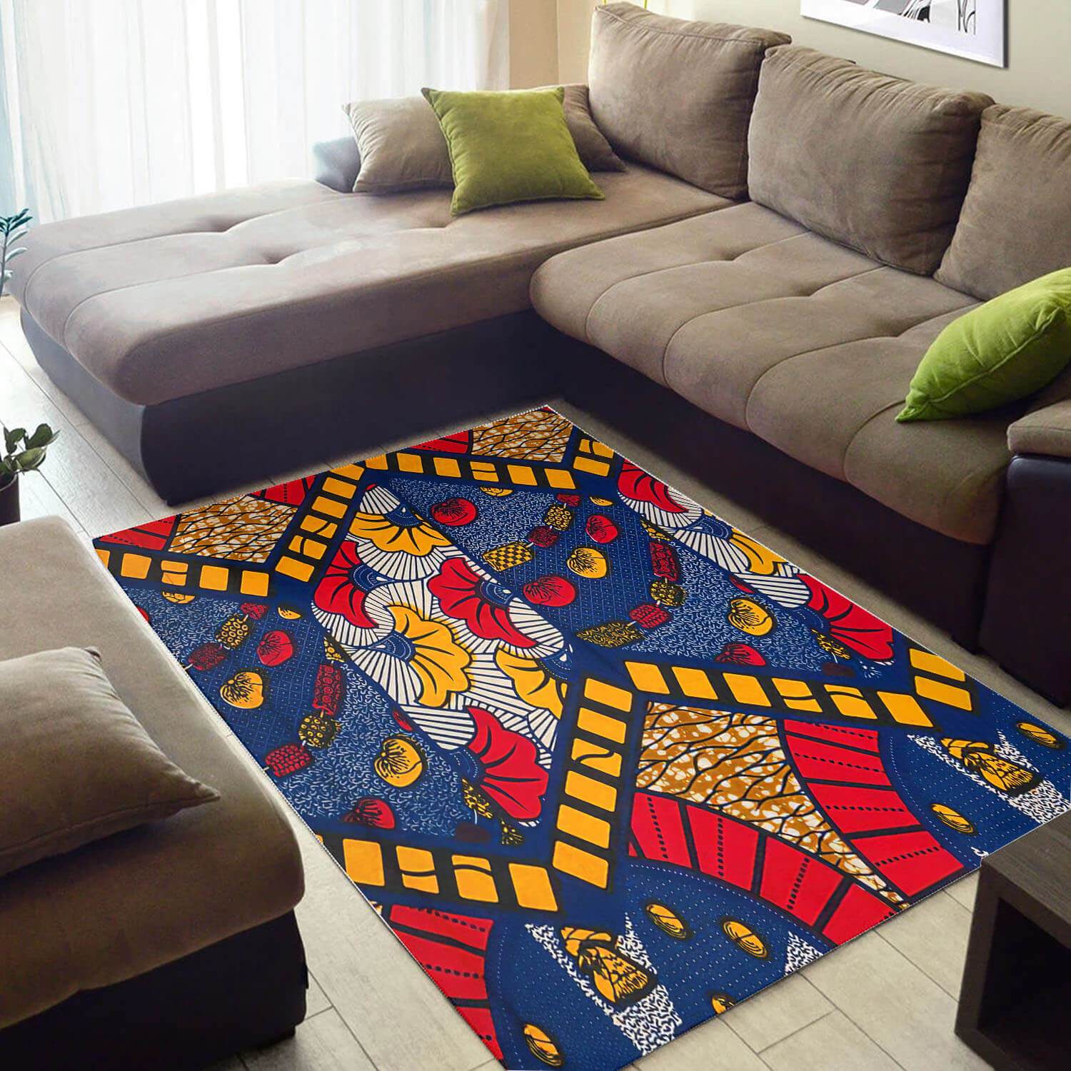 Nice African Area Rug Awesome African Inspired Afrocentric Art African Large Rug African House Decor WBG3257