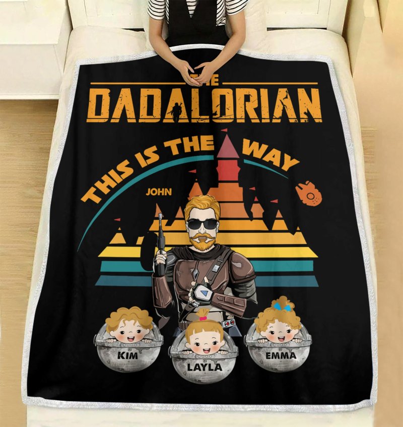 The Dadalorian Personalized Blanket, Best Gift For Father