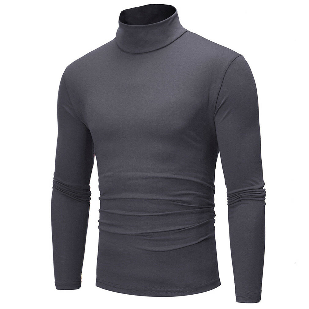 Autumn Winter Men’s Turtleneck UK Sweater Long Sleeve Cotton Cotton High Neck Pullover Sweater Tops alx