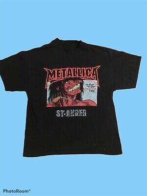 Vtg 2003 Metallica St. Anger Pushead Set It Free Album Art T-shirt Black 5236