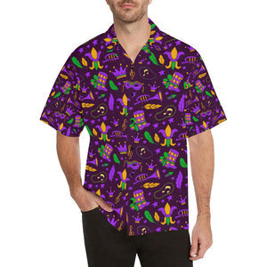 Mardi Gras Pattern Hawaii Shirt For Men Women Adult Ha48369