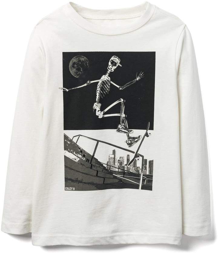 Crazy 8 Crazy8 Skeleton Skateboarder Shirt