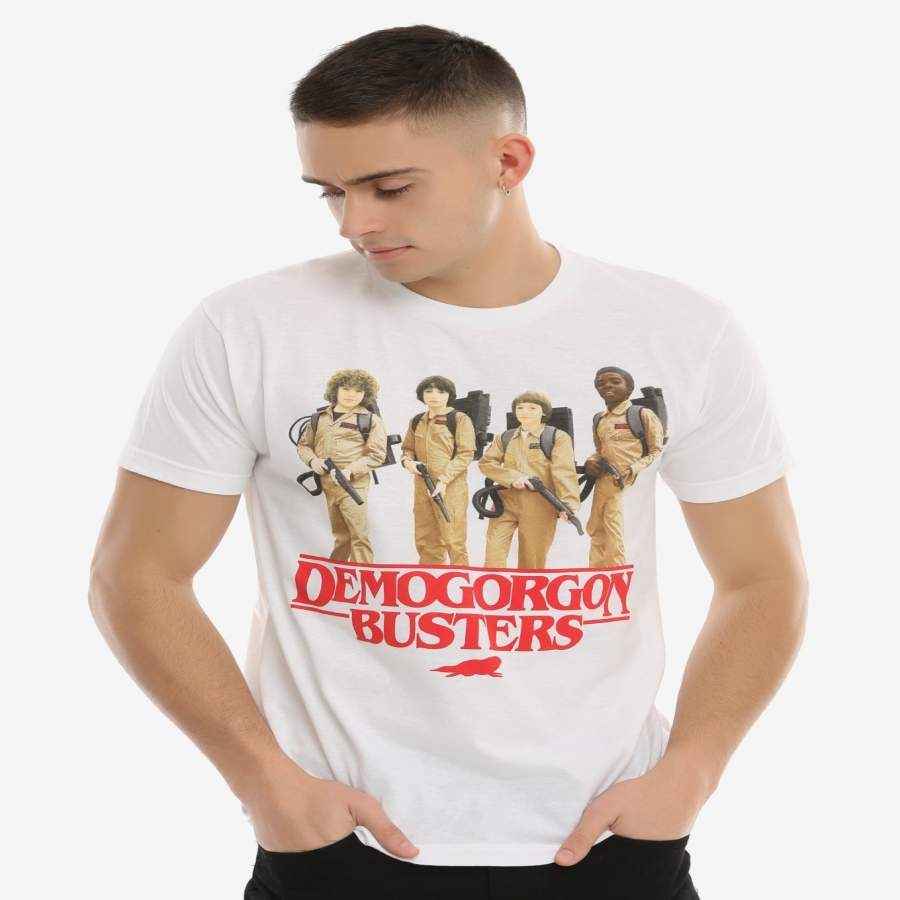 YPS Fashion Men’s T-Shirt STRANGER THINGS DEMOGORGON BUSTERS T-SHIRT Men Cotton T Shirt Funny Shirts