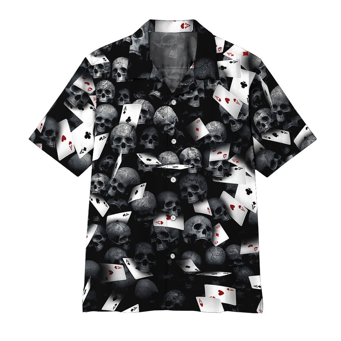 Playing Card Skull Hawaii Shirt For Men Women Adult Ha63390