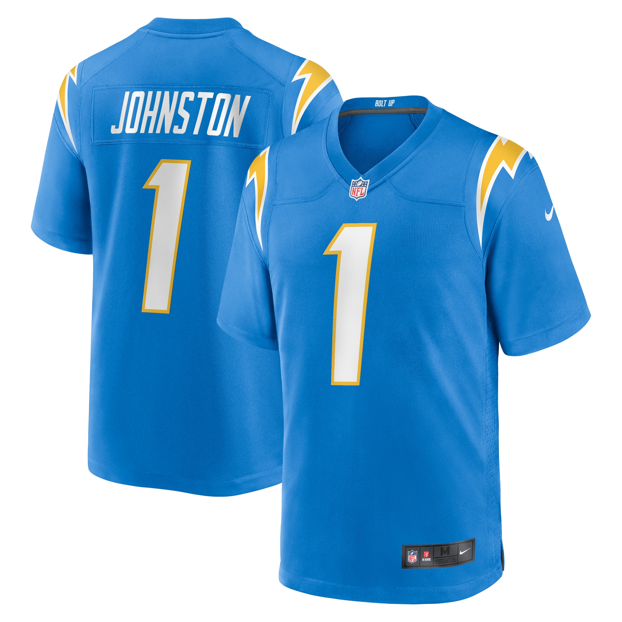 Quentin Johnston Los Angeles Chargers 2023 NFL Draft First Round Pick Game Player Jersey – Powder Blue