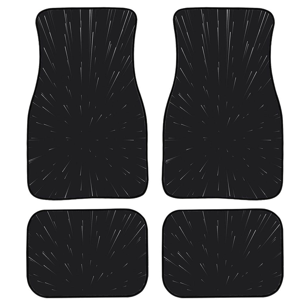 Galaxy Lightspeed Print Front And Back Car Floor Mats, Front Car Mat