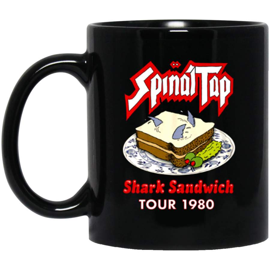 Spinal Tap-shark Sandwich Tour 1980 Top Shark 11 oz Mug