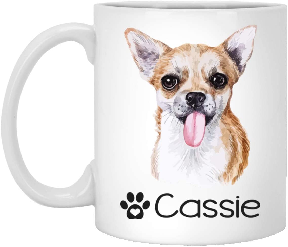 Personalized Chihuahua Dog Mug – Pet Owner Gifts For Women – Gifts For Dog Lover – Chihuahua Mom Dad Mugs – Dog Cups 11Oz