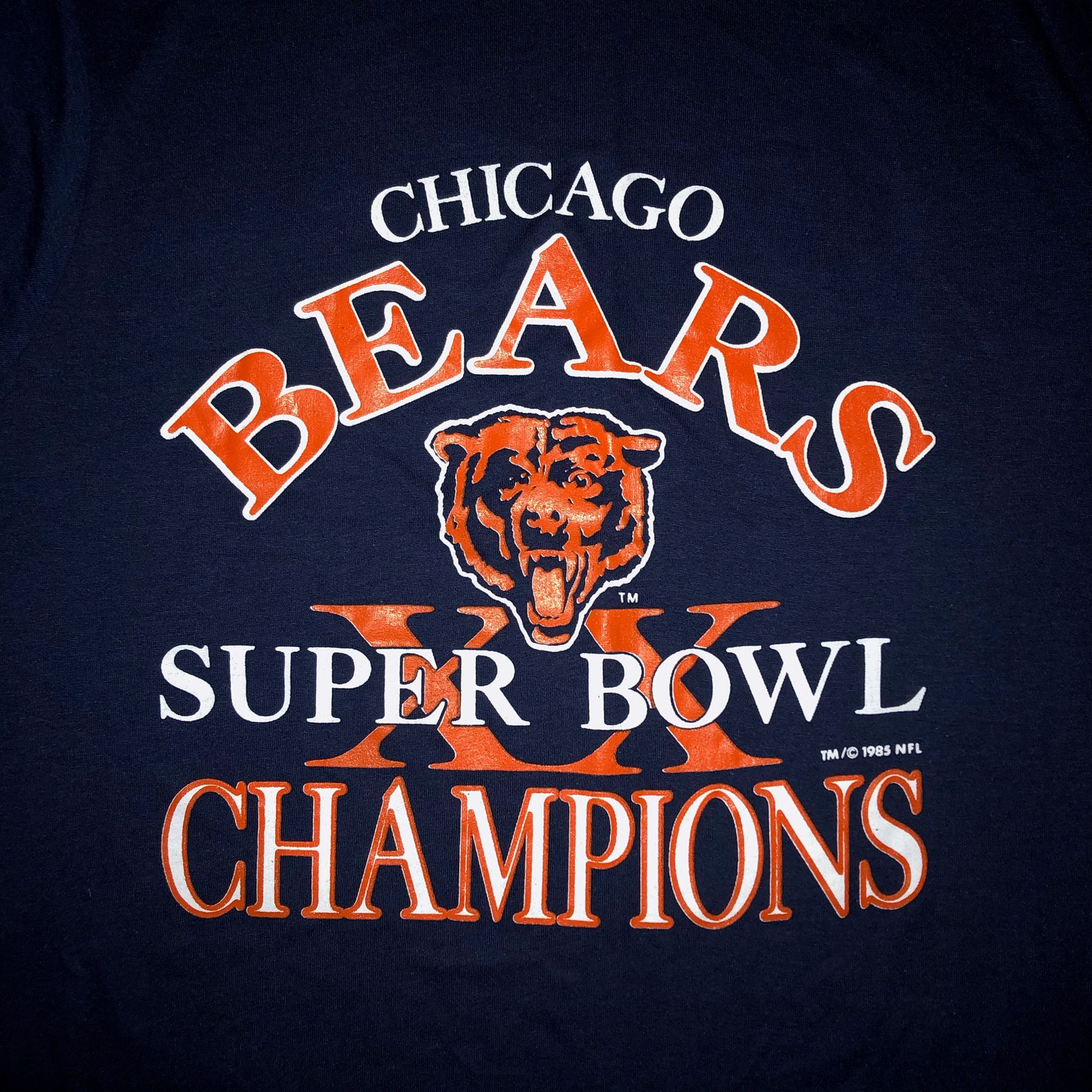 Vintage Unworn 1980S Chicago Bears Super Bowl T Shirt Screen Stars Soft 80S Champions