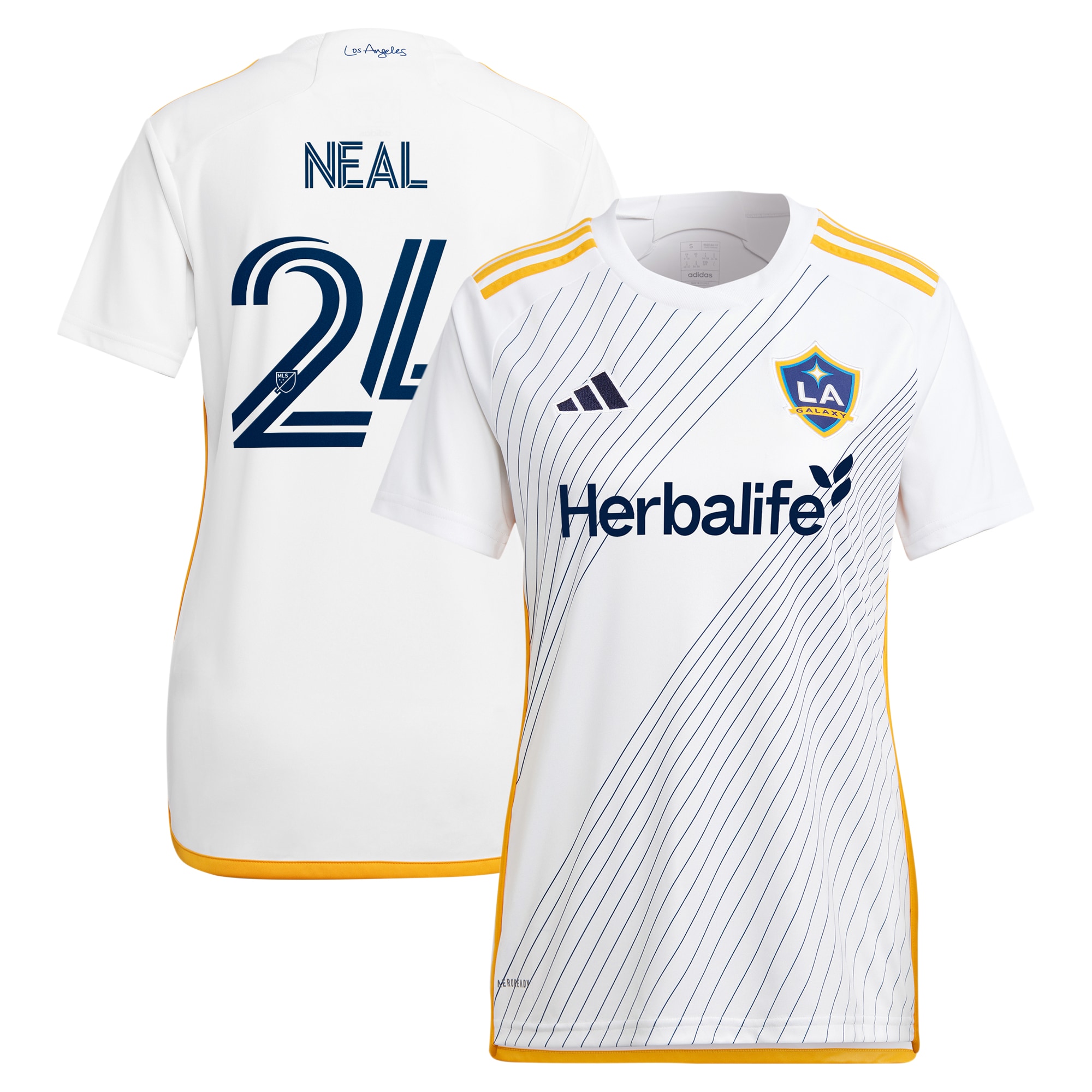 Jalen Neal LA Galaxy Women's 2024 Angeleno Kit Replica Player Jersey – White