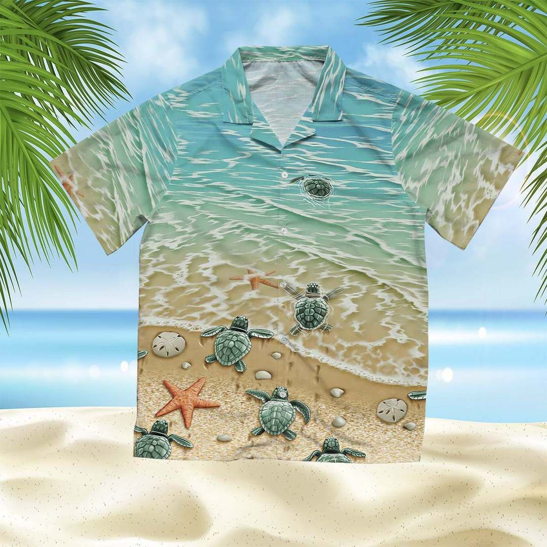 Sea Turtle Blue Nice Design Hawaii Shirt Ha65452