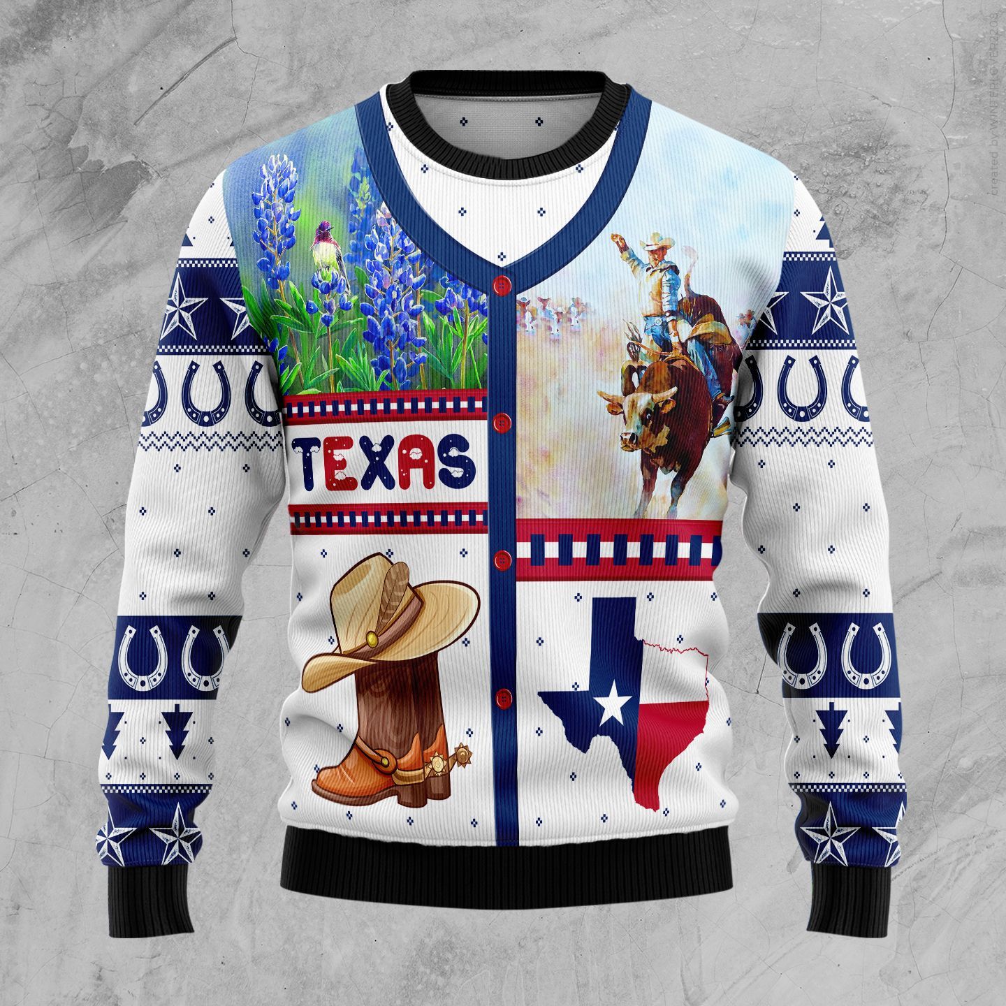 Awesome Texas Ugly Christmas Sweater | For Men & Women | Adult | Us5281