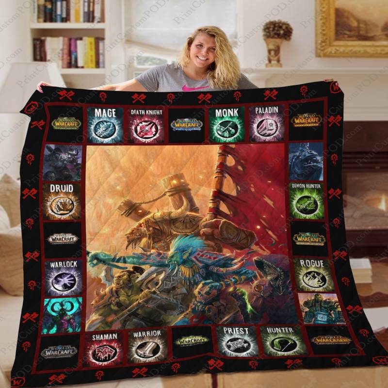 [TA] – War of Warcraft For The Horde Quilt Blanket