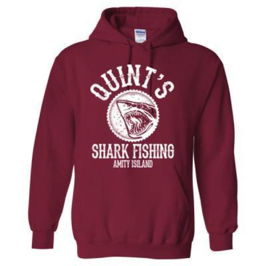 AGR Quints Shark Fishing Amity Island – Heavy Blend™ Hooded Sweatshirt