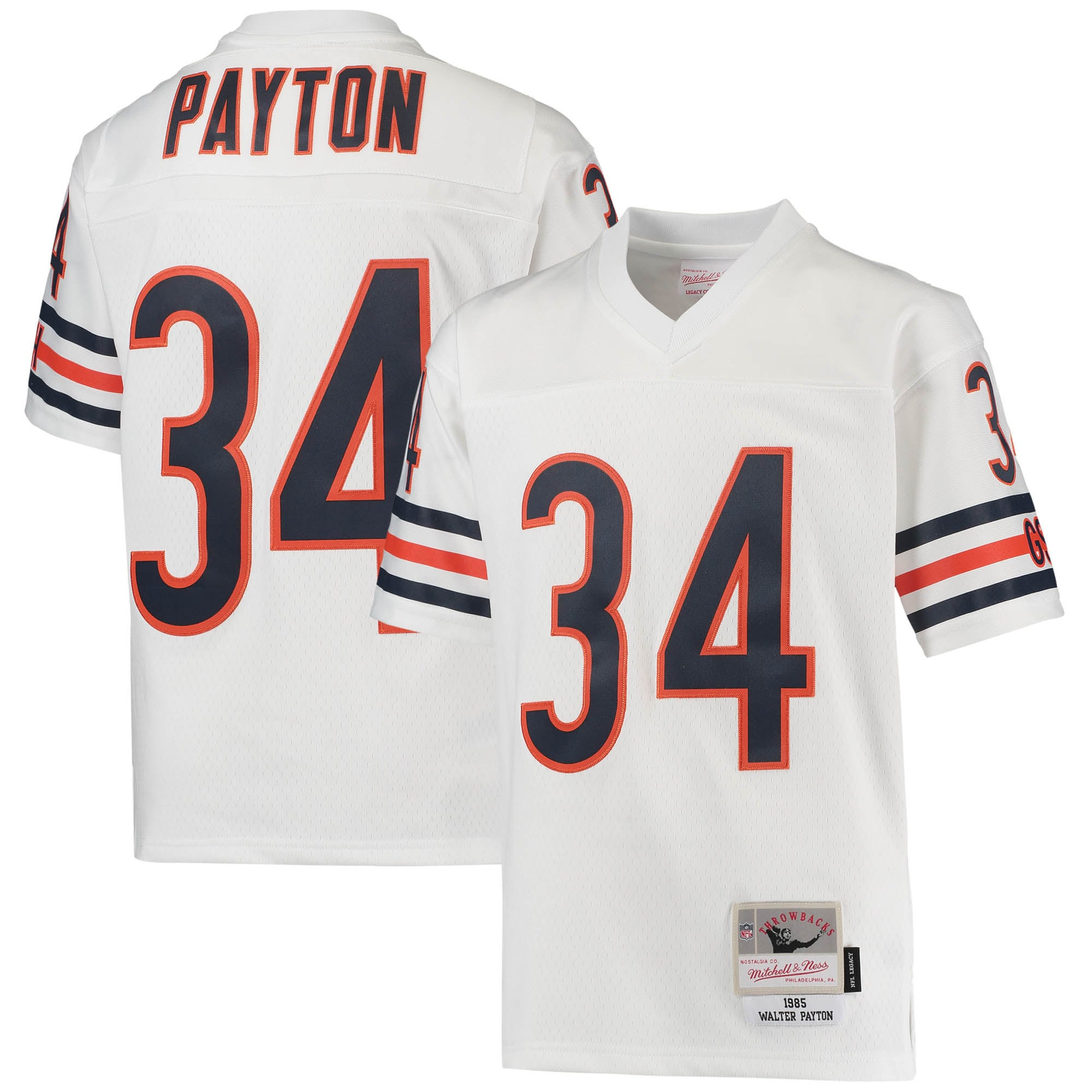 Walter Payton Chicago Bears Mitchell & Ness 1985 Retired Player Legacy Jersey – White NFL