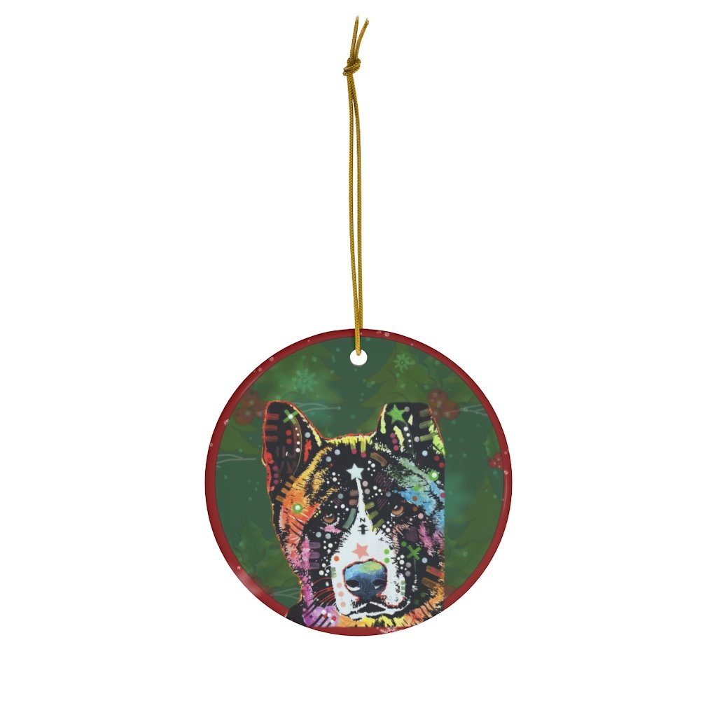 Akita Design Ceramic Christmas Ornaments – Dean Russo Art