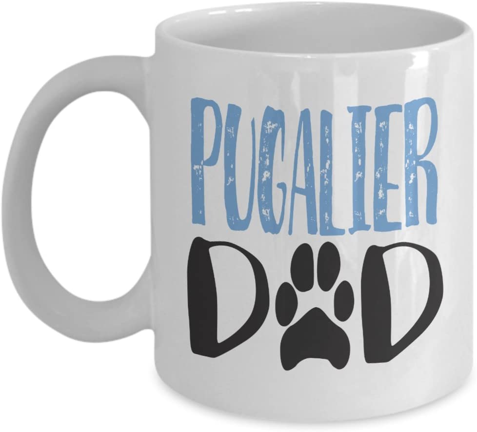 Pugalier Dad Coffee Mug – Pugalier Lover – Gift For Christmas – Cute Coffee Mug – Dog Dad