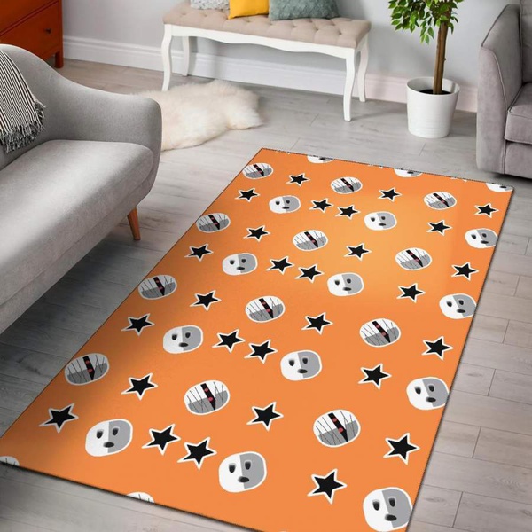 Mummy Print Pattern Area Rug