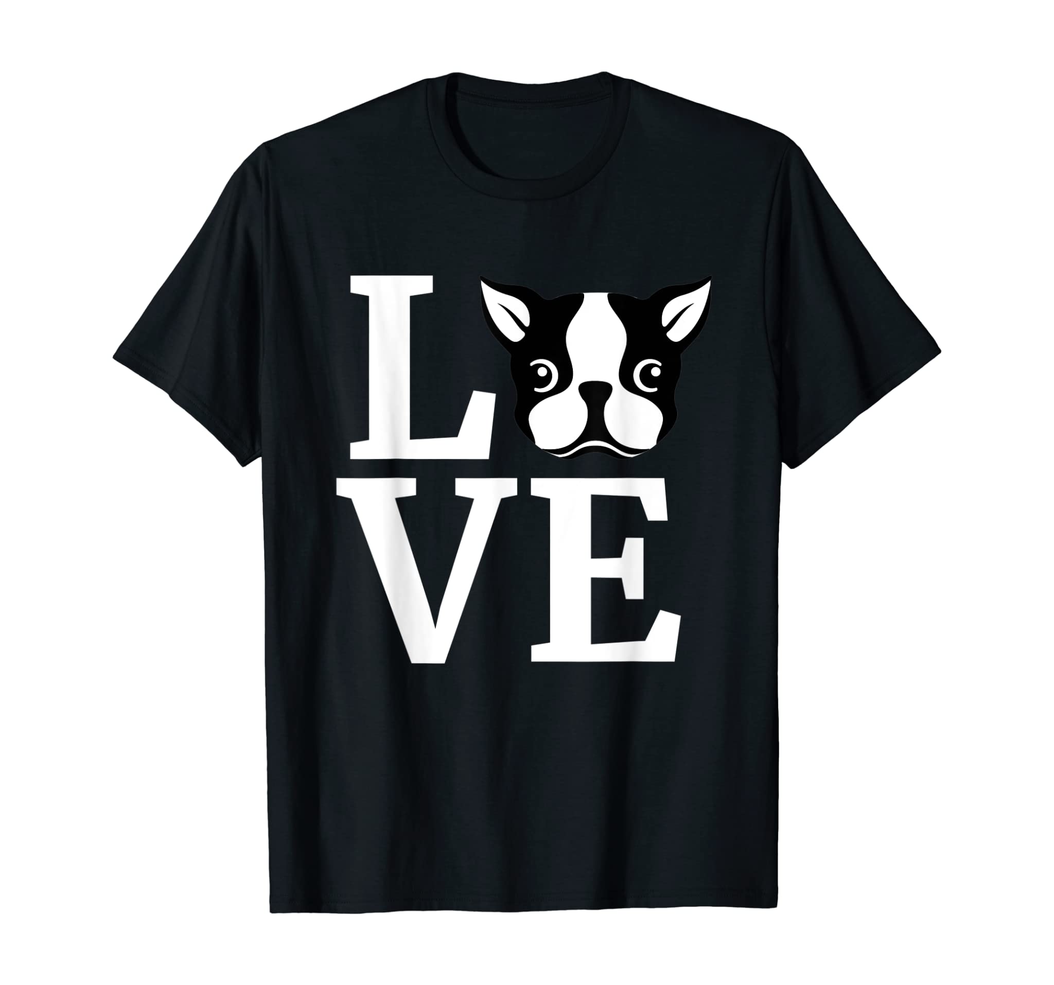 Boston Terrier Shirt I Love My Bostie Tee Gift for Dog Lover