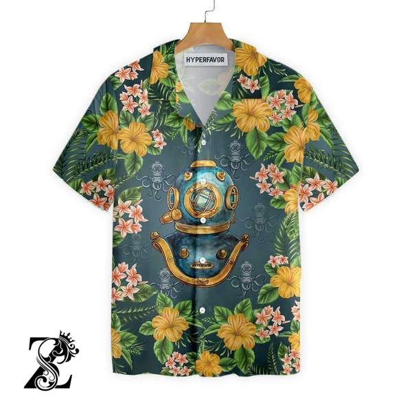 Unique Scuba Diving Hawaiian Shirt 1