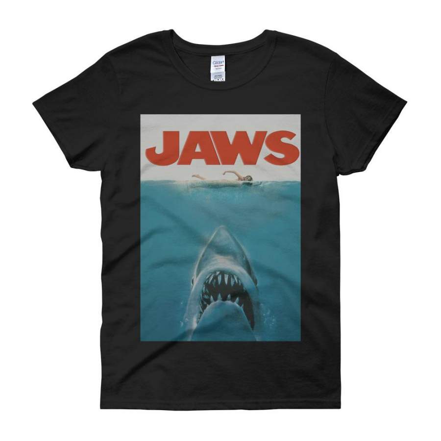 Jaws Der Weibe Hai Retro Vintage Women’S T Shirt