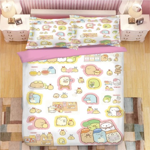 Sumikkogurashi 9 Duvet Cover Pillowcase Home Decor 3D Bedding Set 8040