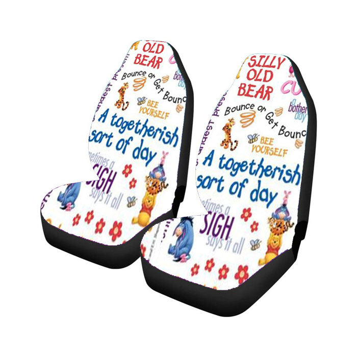 Winnie The Pooh Quotes 3 Car Seat Covers