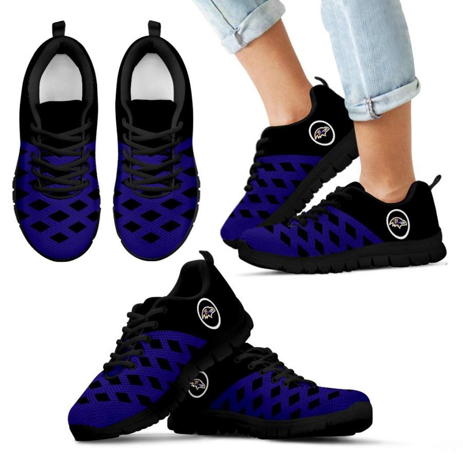 Two Colours Cross Line Baltimore Ravens Sneakers