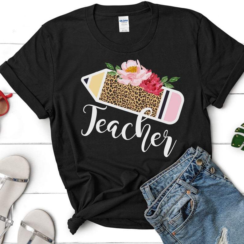 Teach Love Inspire Leopard, Teacher Leopard Shirt, Animal Print Teacher Shirt, Cheetah Print, Teacher Shirts, Leopard Print Pocket Tee Hoodie All Color Size S-5Xl