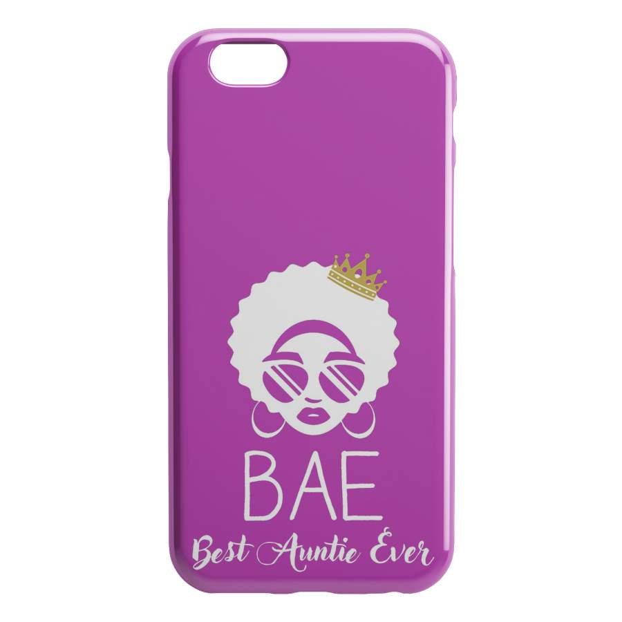 African American Black Girl Africa Melanin BAE – Best Auntie Ever iPhone Case