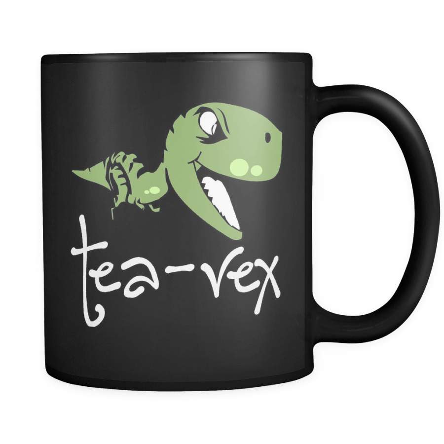 Tea-Rex Mug – Funny Tea Rex T-Rex Dinosaur Coffee Cup black