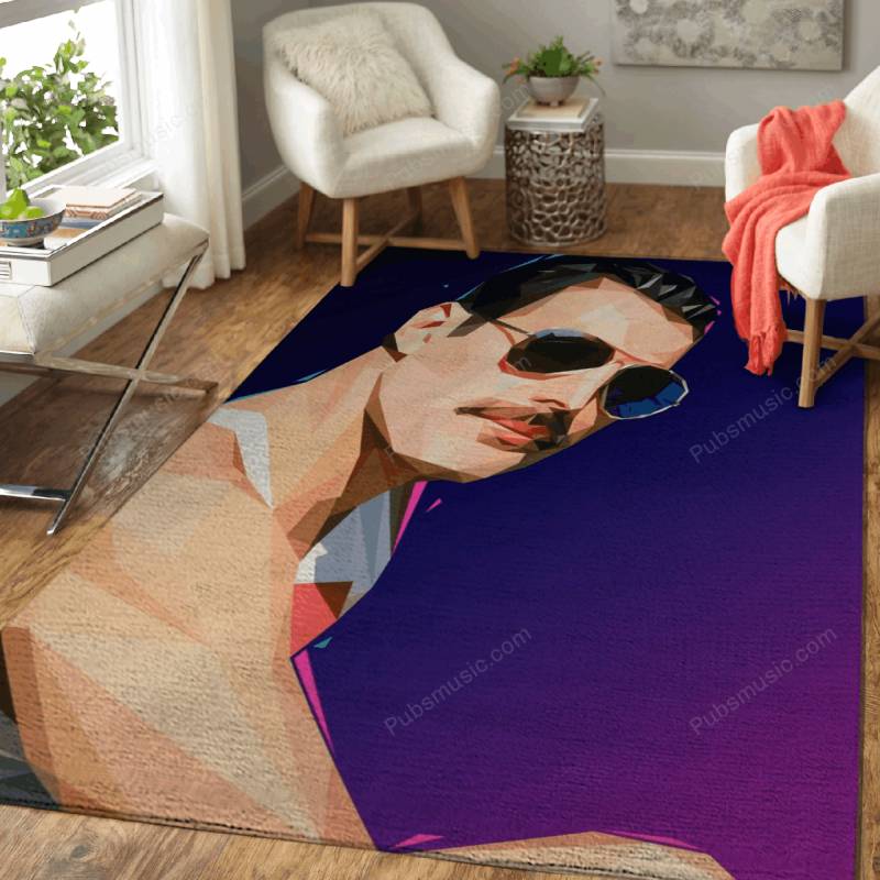 FREDDIE MERCURY QUEEN – Music Pop Art Area Rug Carpet