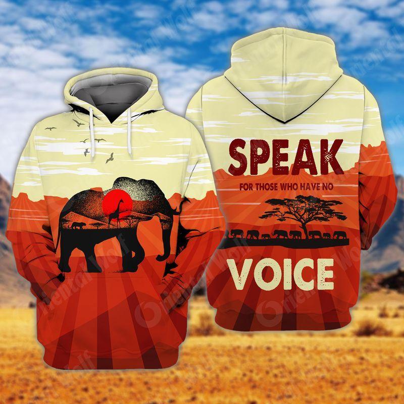 Save The Elephant Unisex 3D Hoodie T Shirt All Over Print Plus Size S-5Xl