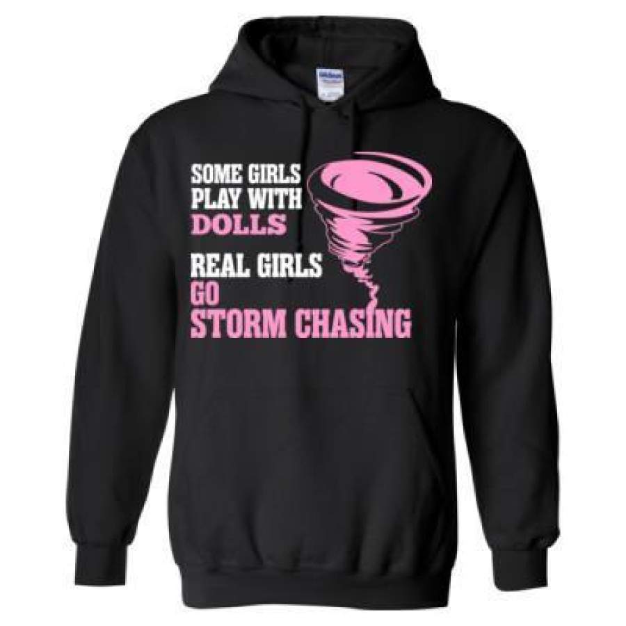 AGR Some Girls Play With Dolls Real Girls Go Storm Chasing – Heavy Blend™ Hooded Sweatshirt