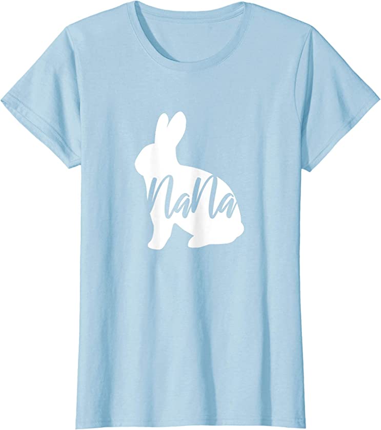 Womens Easter Grandma Gift for Baby Grandmother to be Nana Bunny T-Shirt