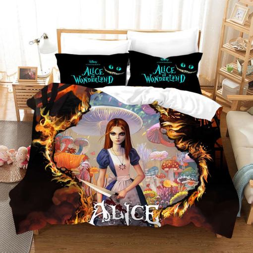 Alice In Wonderland 13 Duvet Cover Pillowcase Home Decor 3D Bedding Set