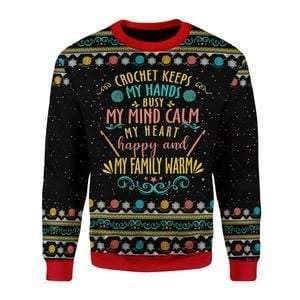 Crochet Keep My Hand Ugly Christmas Sweater | For Men & Women | Adult | Us6015