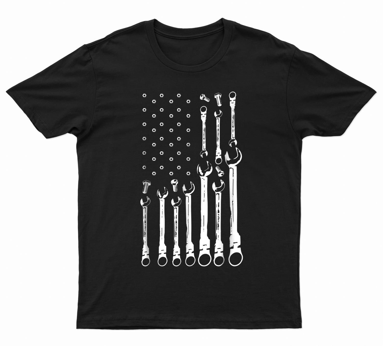 Mechanic Flag Patriotic Mechanic Usa Flag Gift T-Shirt