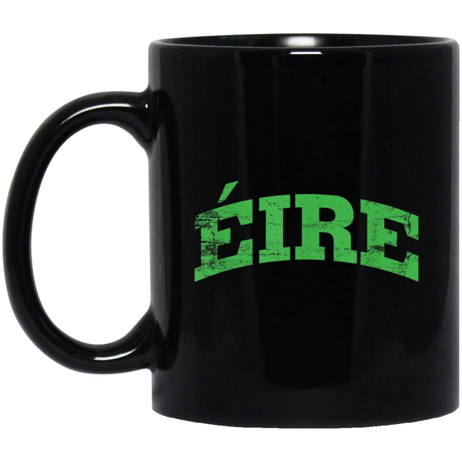 EIRE Vintage Mug Green Irish St Patricks Day Mug