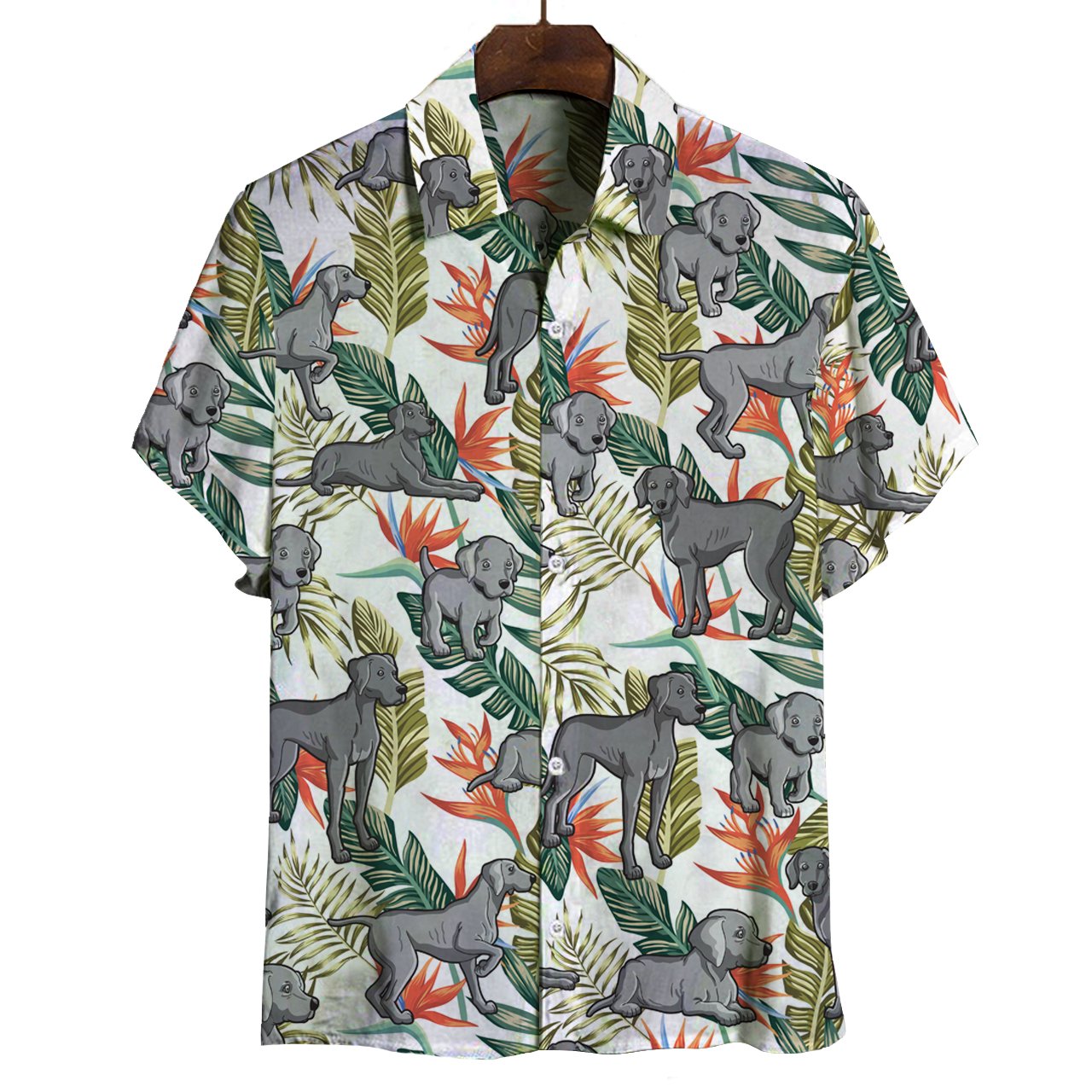 Weimaraner Hawaii Shirt Ha99796