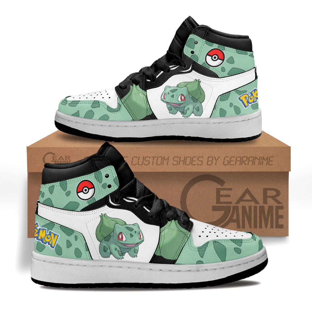 Bulbasaur Anime Pokemon Air Jordan 1 High Shoes Sneakers Pzjoy Store