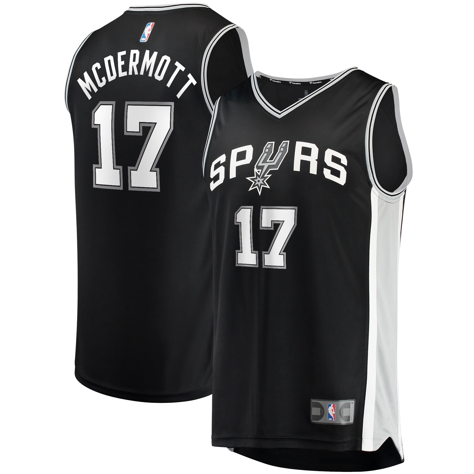 Doug McDermott San Antonio Spurs Fast Break Jersey – Icon Edition – Black