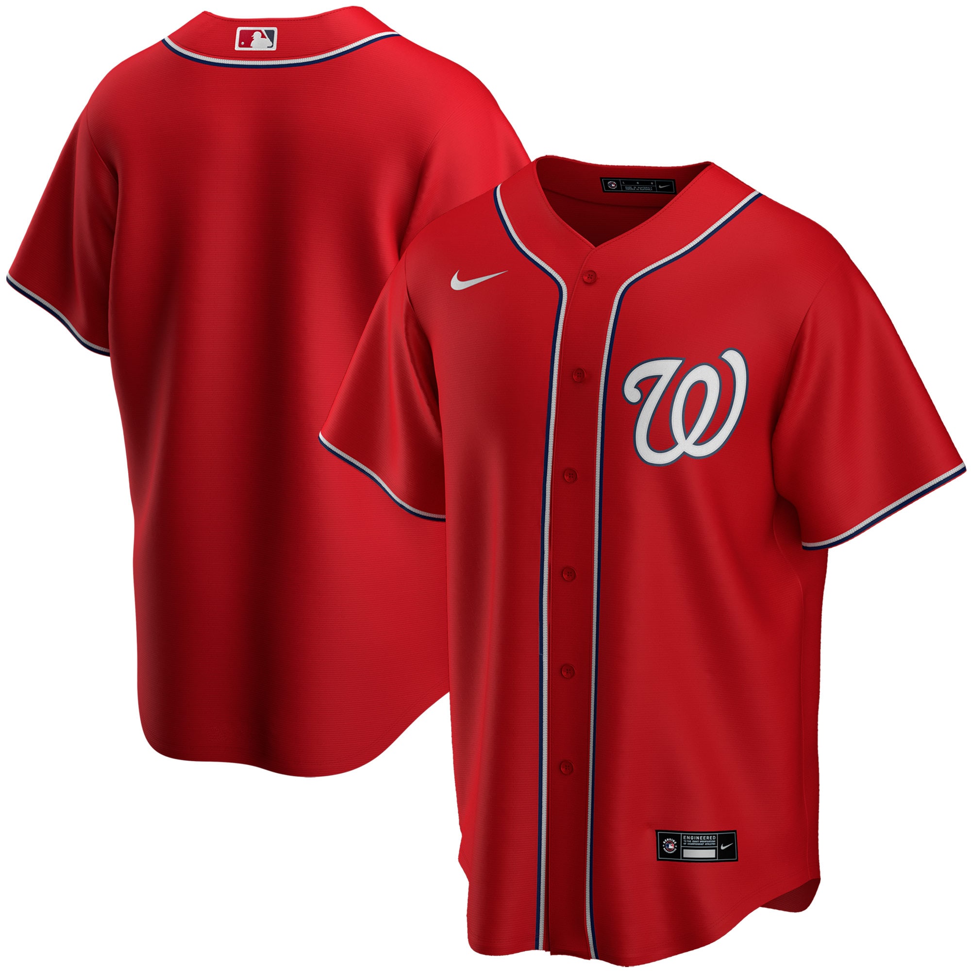 Washington Nationals Youth Alternate Replica Team Jersey – Red